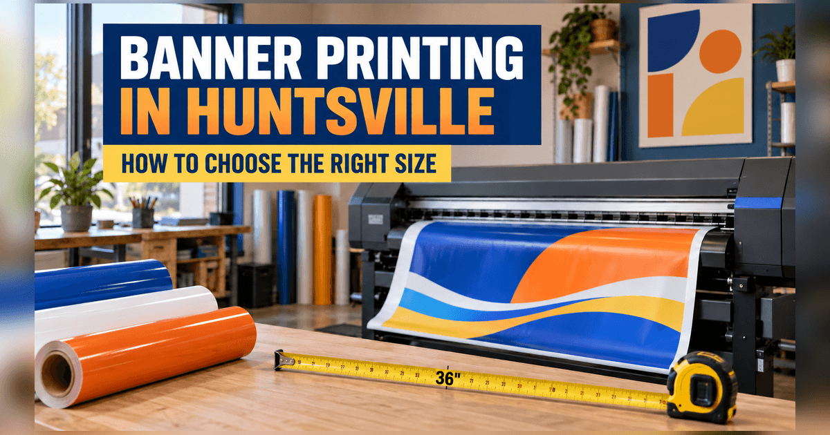 Banner Printing in Huntsville: How to Choose the Right Banner Size