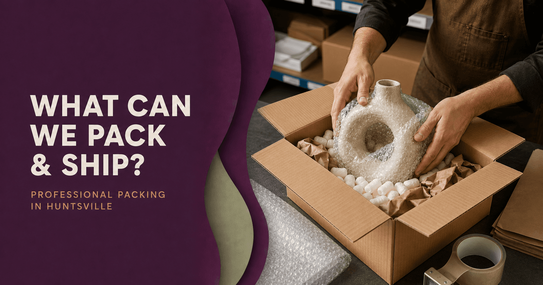 Professional Packing Services in Huntsville: What Can We Pack and Ship?