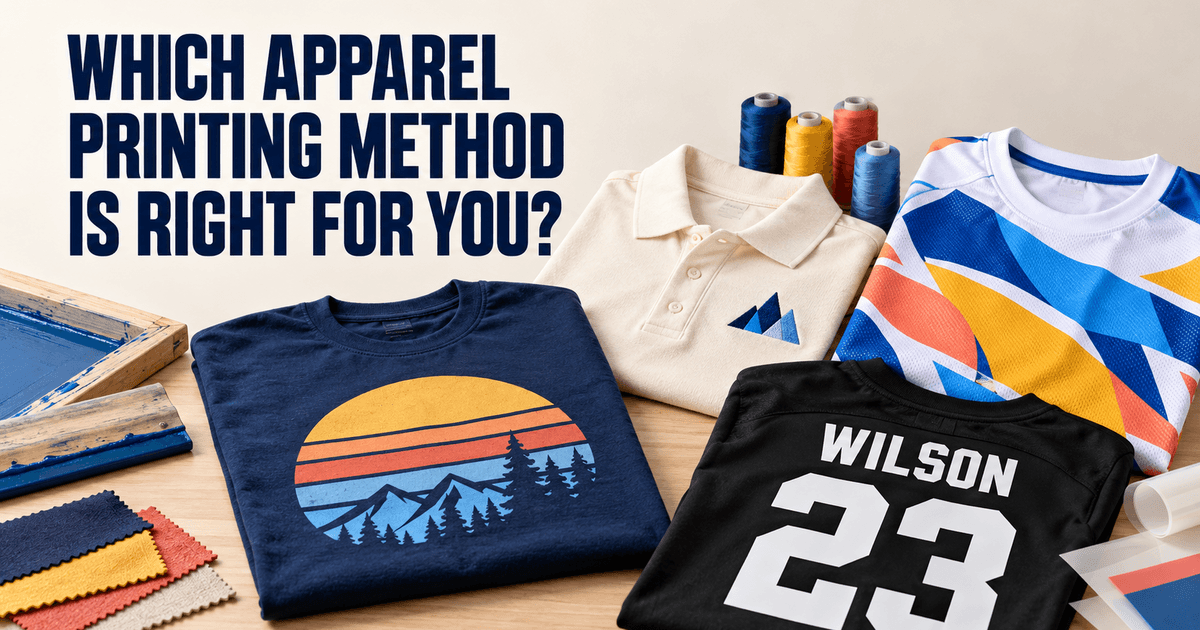 Screen Printing vs. Embroidery vs. Sublimation vs. Heat Transfer: Which Custom Apparel Method Should You Choose?