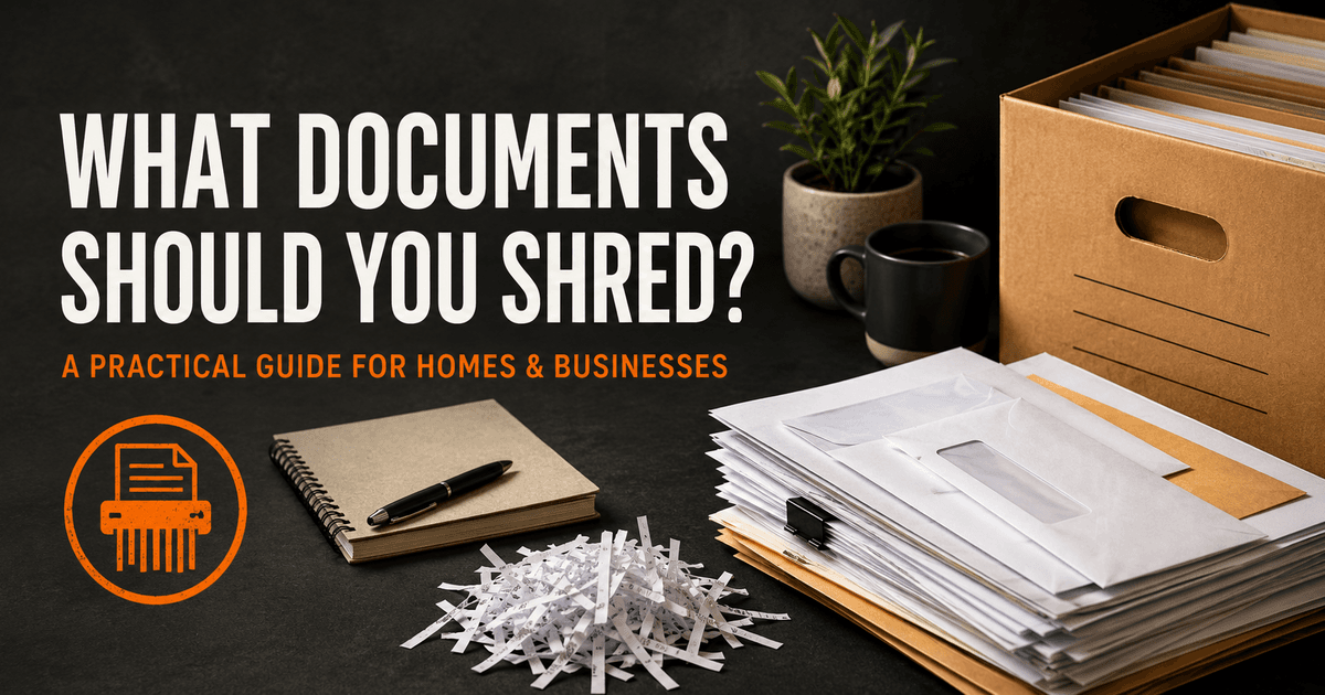 What Documents Should You Shred? A Practical Guide for Huntsville Homes and Businesses