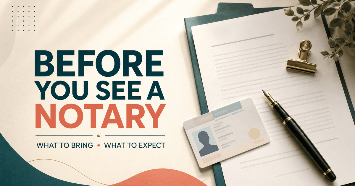 What to Bring to a Notary Appointment in Huntsville—and What a Notary Can’t Do