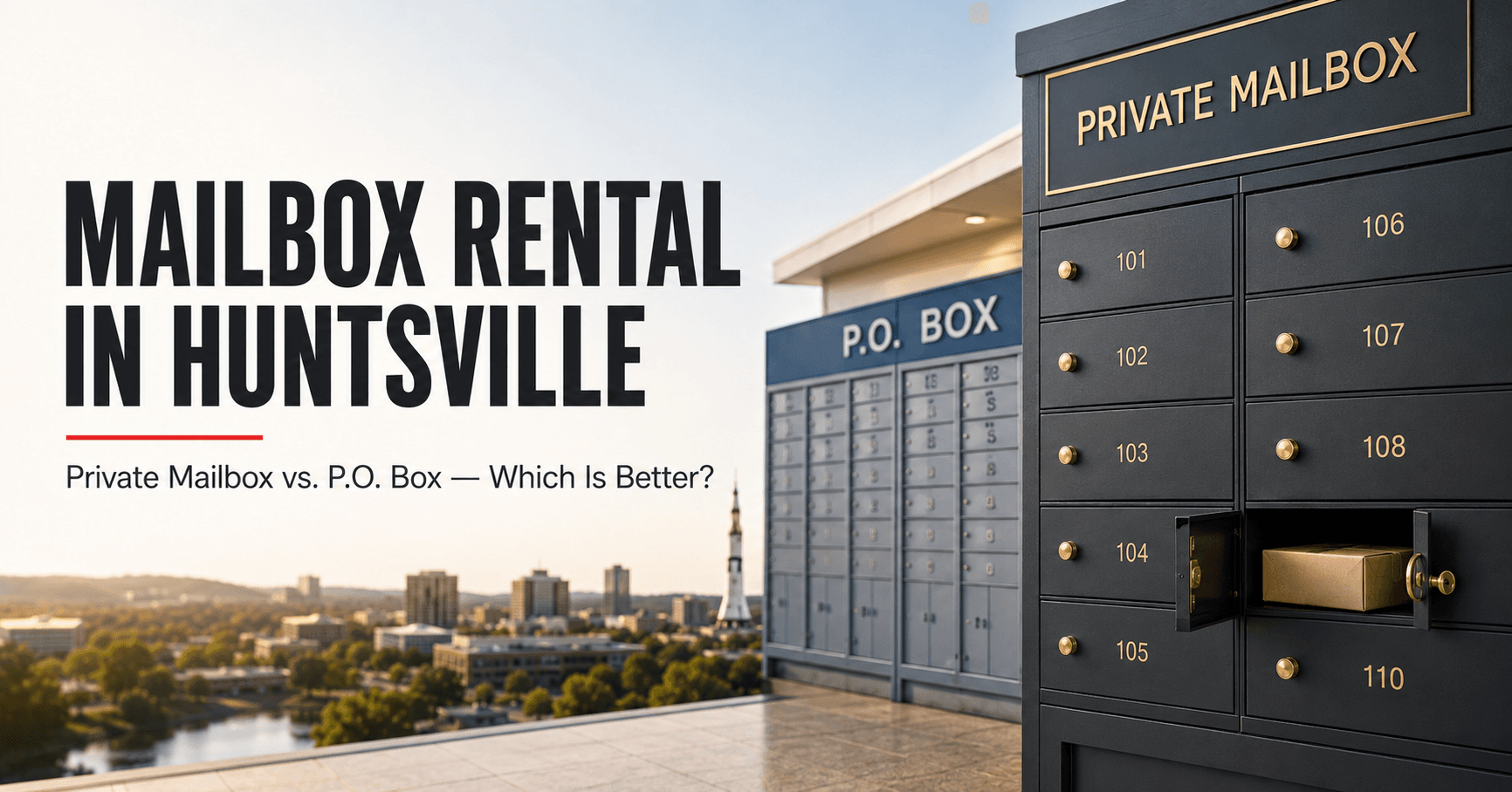 Mailbox Rental in Huntsville: Private Mailbox vs. P.O. Box — Which Is Better?